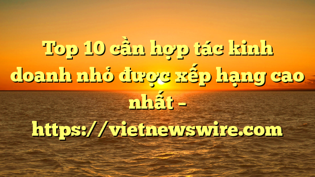 Top 10 Cần Hợp Tác Kinh Doanh Nhỏ Được Xếp Hạng Cao Nhất – Https://Vietnewswire.com